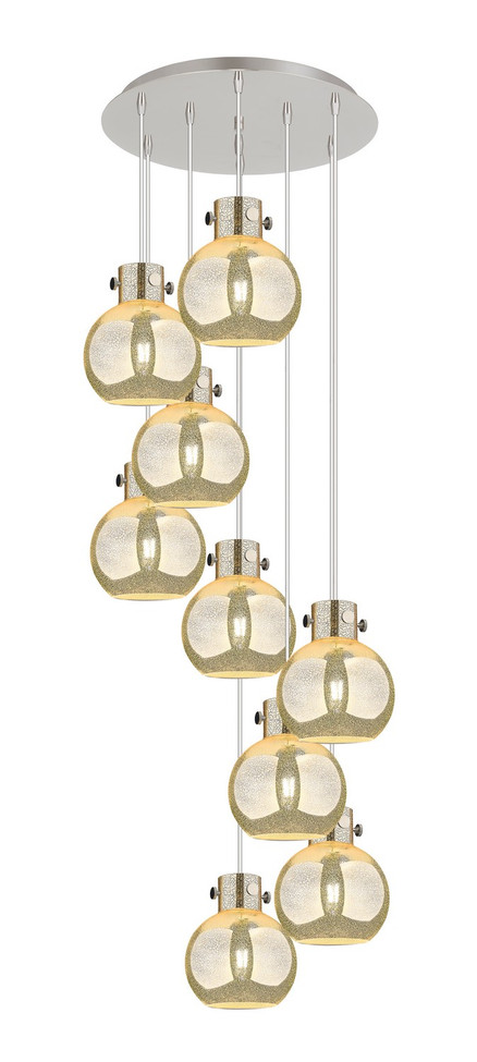 Innovations - 119-410-1PS-PN-G410-8ME - Nine Light Pendant - Newton - Polished Nickel