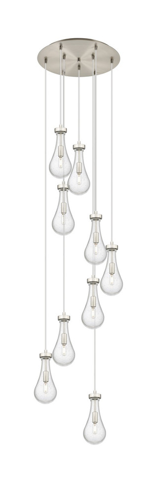 Innovations - 119-451-1P-SN-G451-5SDY - Nine Light Pendant - Downtown Urban - Brushed Satin Nickel