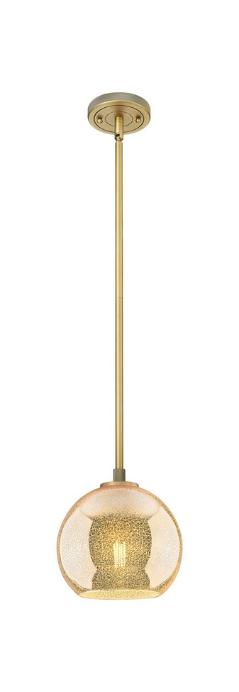 Innovations - 434-1S-BB-G128-8 - One Light Pendant - Downtown Urban - Brushed Brass