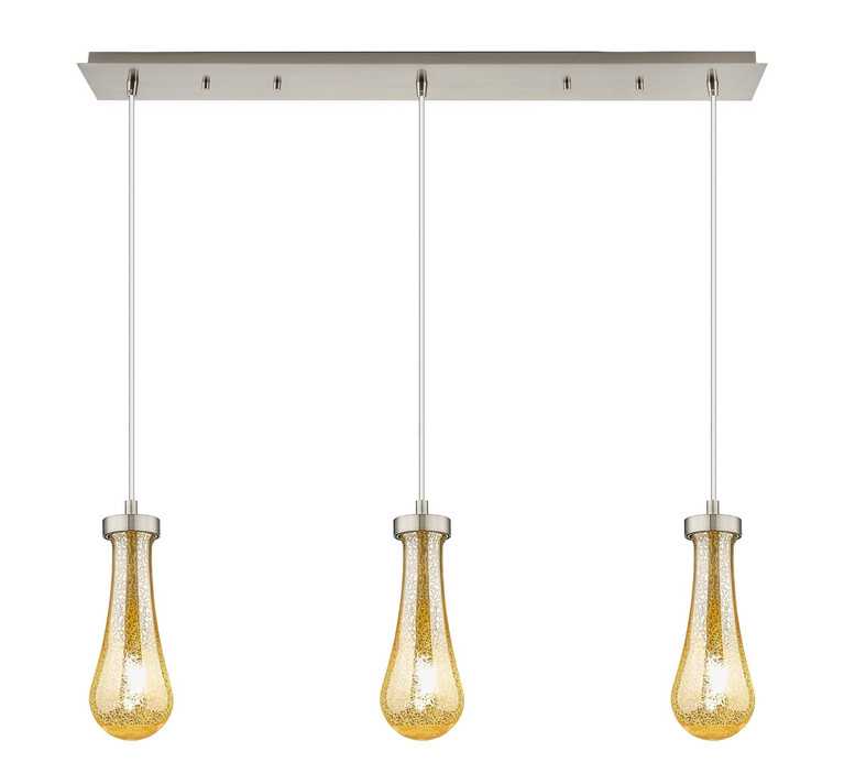 Innovations - 123-451-1P-SN-G451-4ME - Three Light Linear Pendant - Downtown Urban - Brushed Satin Nickel