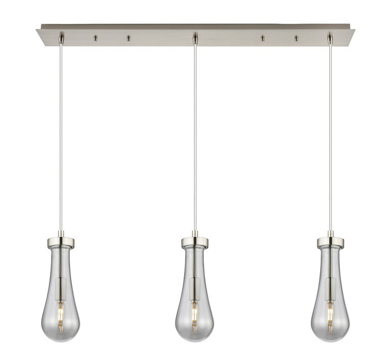 Innovations - 123-451-1P-SN-G451-4SM - Three Light Linear Pendant - Downtown Urban - Brushed Satin Nickel