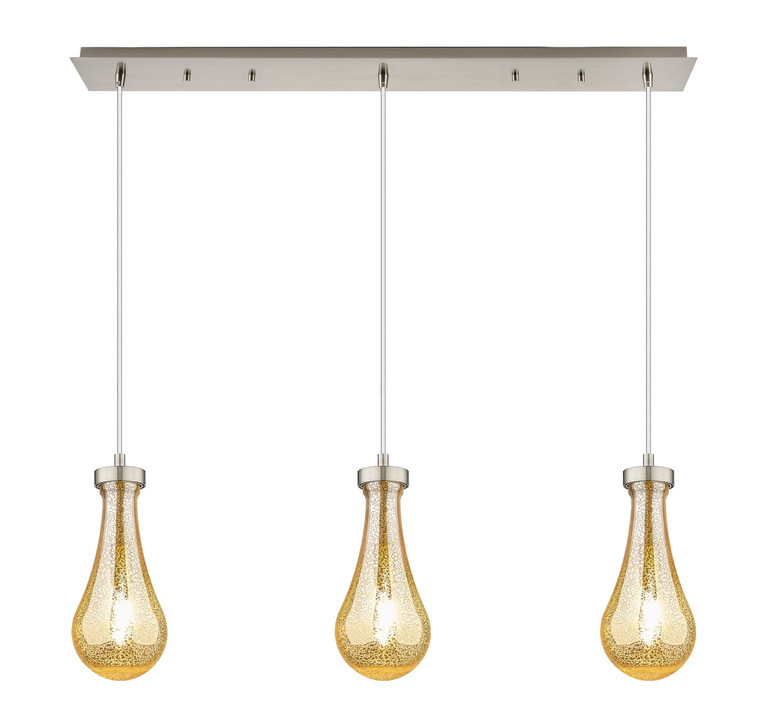 Innovations - 123-451-1P-SN-G451-5GWH - Three Light Linear Pendant - Downtown Urban - Brushed Satin Nickel