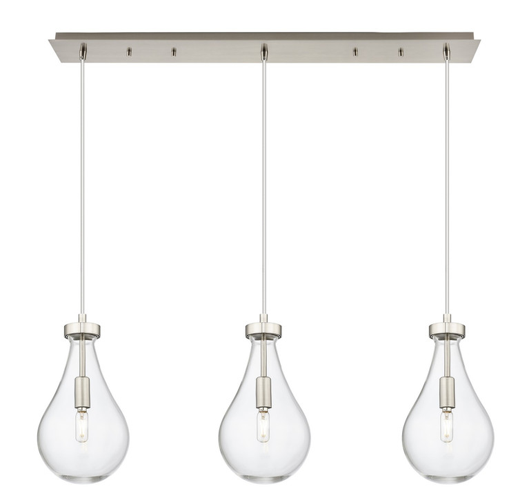 Innovations - 123-451-1P-SN-G451-7CL - Three Light Linear Pendant - Downtown Urban - Brushed Satin Nickel