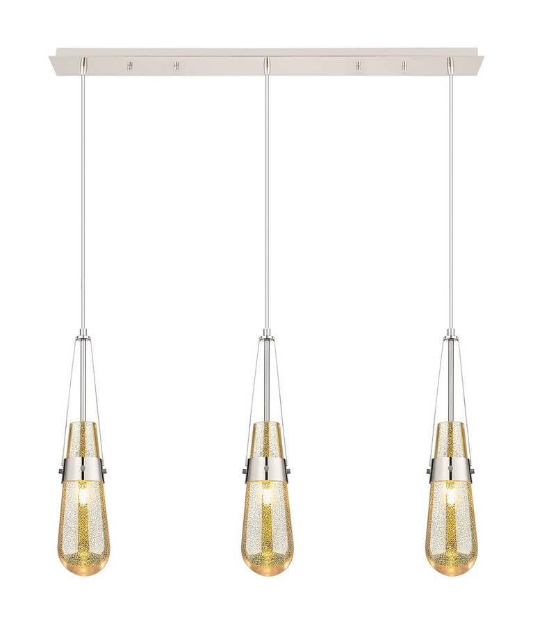 Innovations - 123-452-1P-PN-G452-4ME - Three Light Linear Pendant - Downtown Urban - Polished Nickel
