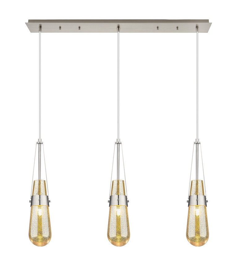 Innovations - 123-452-1P-SN-G452-4ME - Three Light Linear Pendant - Downtown Urban - Brushed Satin Nickel