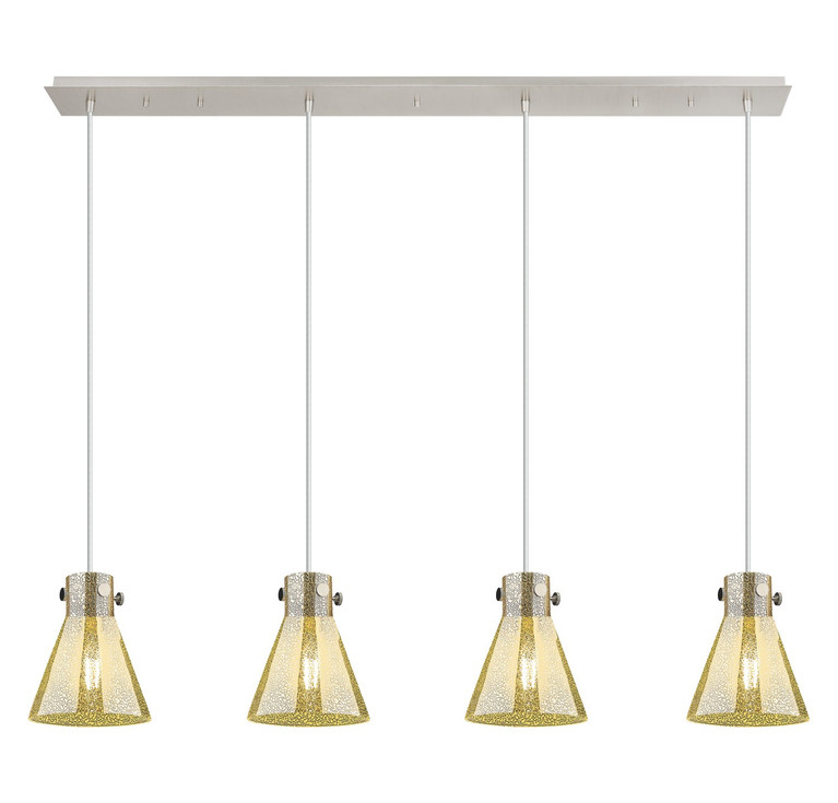 Innovations - 124-410-1PS-PN-G411-8ME - Four Light Linear Pendant - Downtown Urban - Polished Nickel