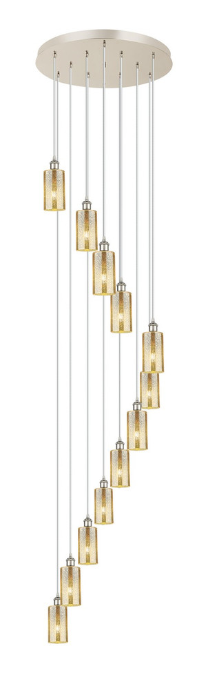 Innovations - 126B-12P-PN-G434-7ME - 12 Light Pendant - Downtown Urban - Polished Nickel