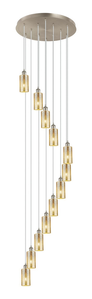 Innovations - 126B-12P-SN-G434-7ME - 12 Light Pendant - Downtown Urban - Brushed Satin Nickel