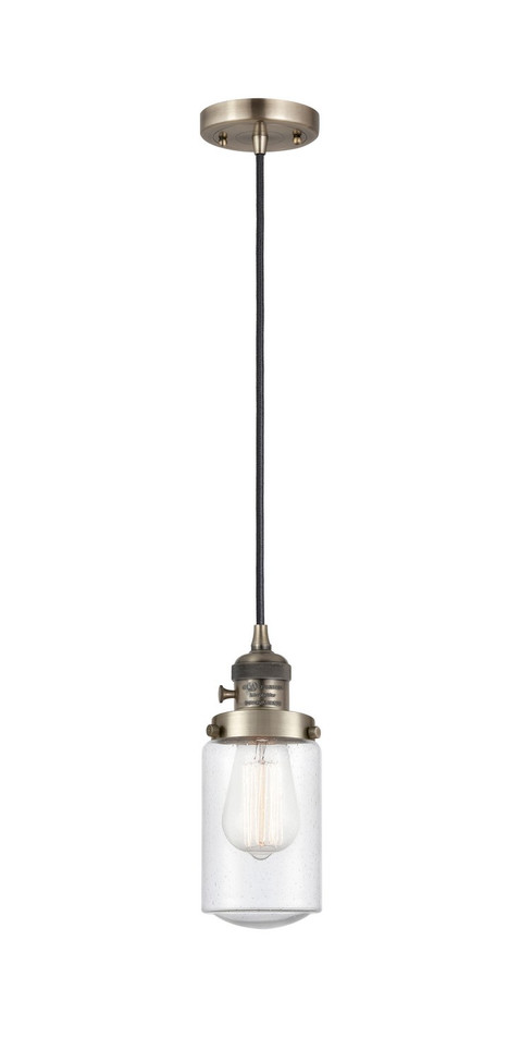 Innovations - 201CSW-AB-G314 - One Light Mini Pendant - Franklin Restoration - Antique Brass