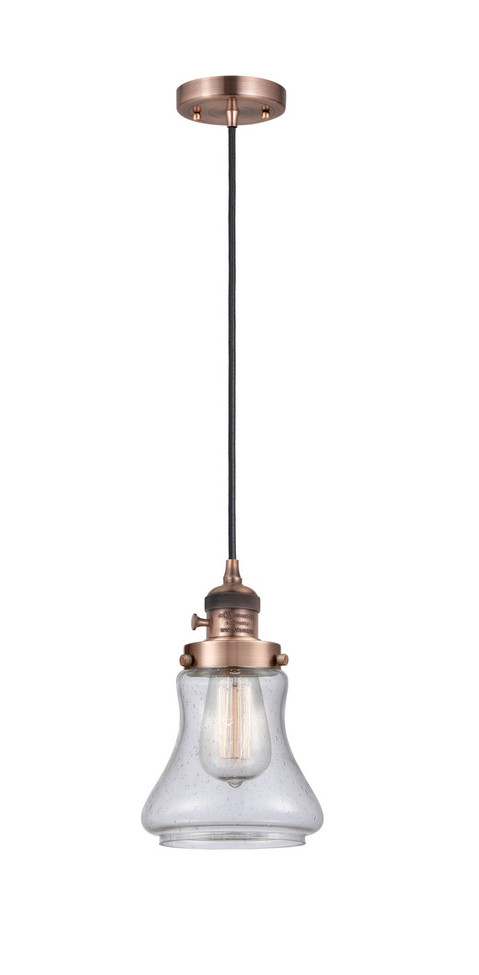 Innovations - 201CSW-AC-G194 - One Light Mini Pendant - Franklin Restoration - Antique Copper