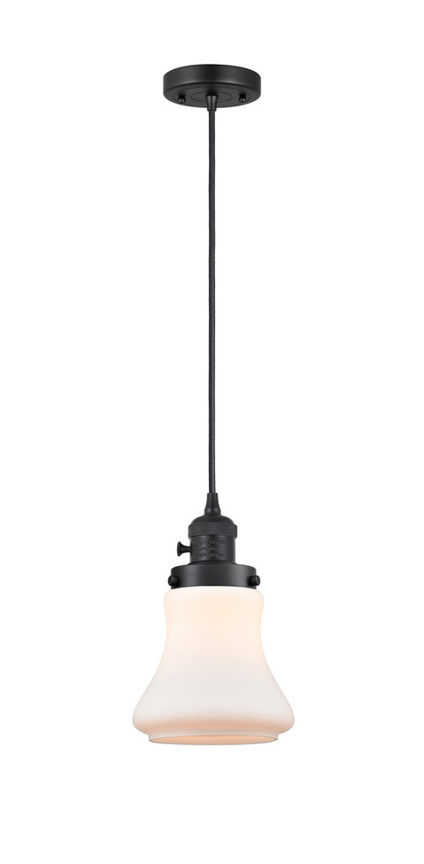 Innovations - 201CSW-BK-G191 - One Light Mini Pendant - Franklin Restoration - Matte Black