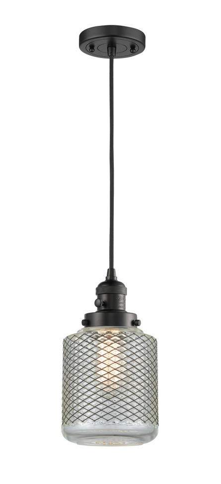 Innovations - 201CSW-BK-G262 - One Light Mini Pendant - Franklin Restoration - Matte Black