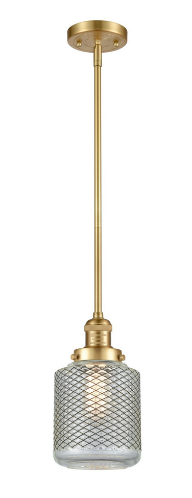 Innovations - 201S-SG-G262-LED - LED Mini Pendant - Franklin Restoration - Satin Gold