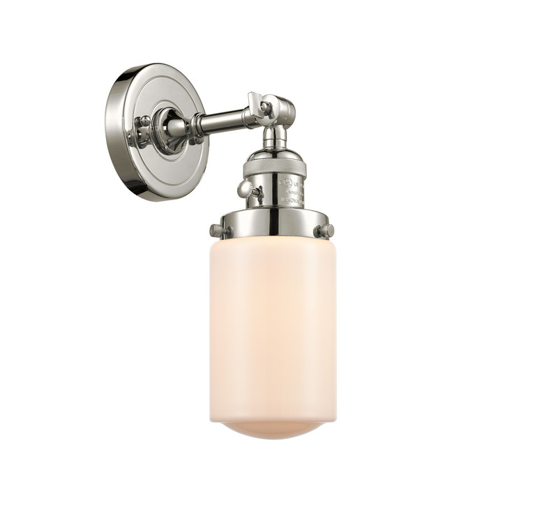 Innovations - 203SW-PN-G311 - One Light Wall Sconce - Franklin Restoration - Polished Nickel