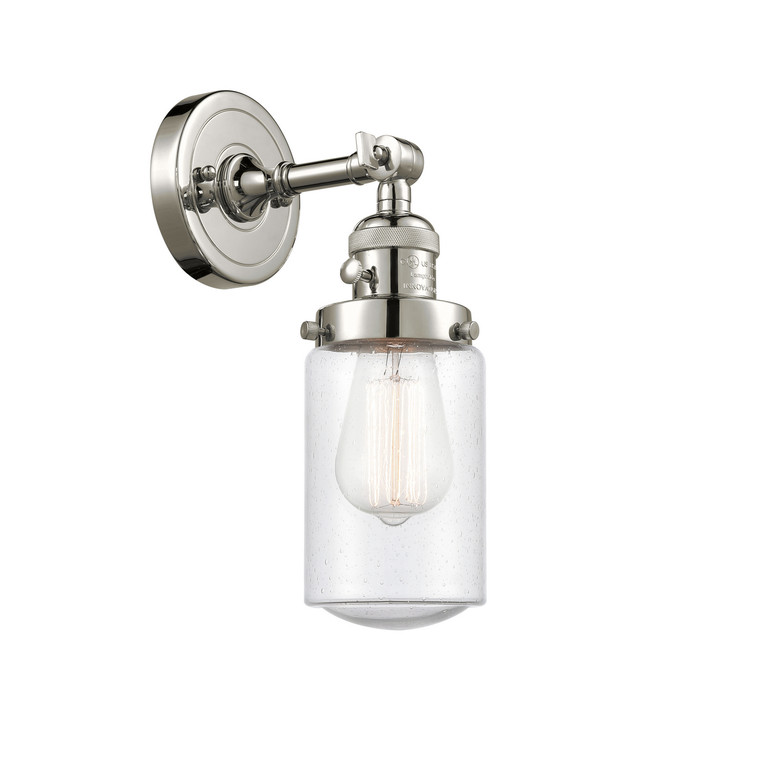 Innovations - 203SW-PN-G314 - One Light Wall Sconce - Franklin Restoration - Polished Nickel