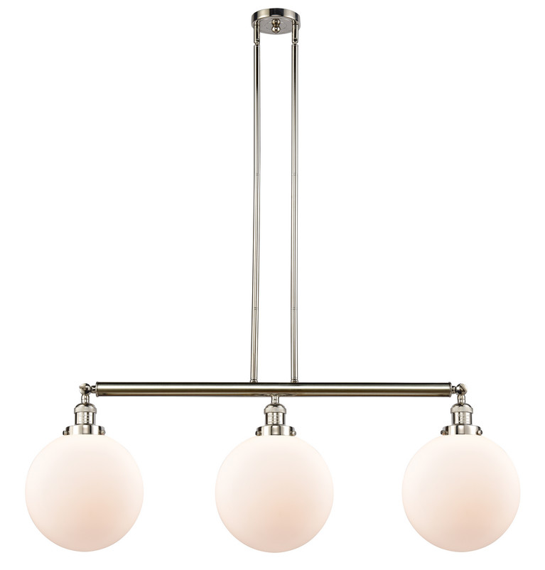 manufacturer_finish:Polished Nickel|manufacturer_glass:Cased Matte White Beacon|light_output:220.00lm|color_temperature:2200K|cri:99