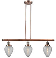 Innovations - 213-AC-G165 - Three Light Island Pendant - Franklin Restoration - Antique Copper