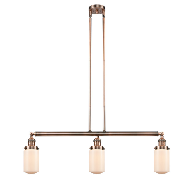 Innovations - 213-AC-G311-LED - LED Island Pendant - Franklin Restoration - Antique Copper