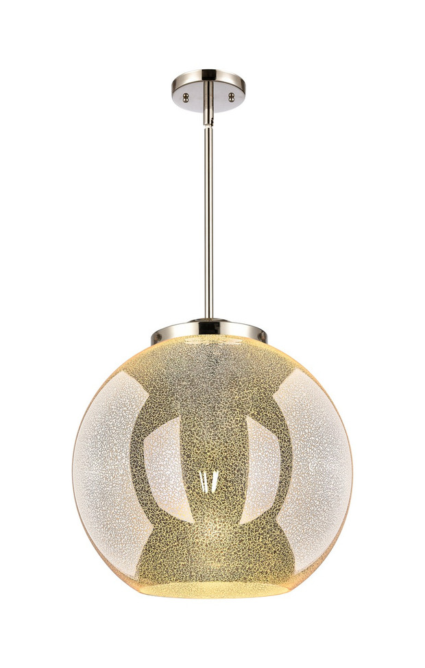 Innovations - 221-1S-PN-G128-16 - One Light Pendant - Essex - Polished Nickel