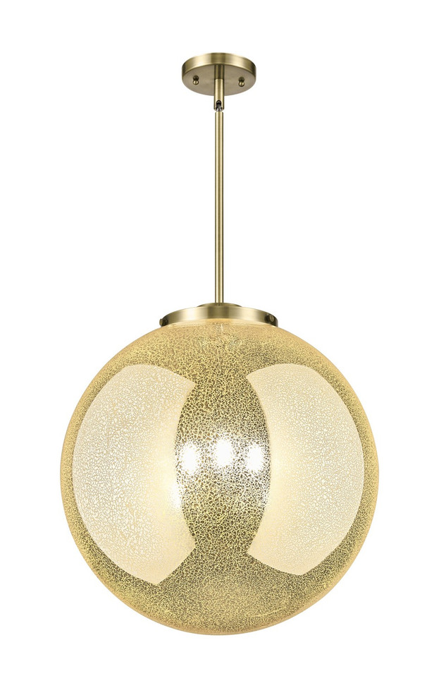 Innovations - 221-3S-AB-G208-18 - Three Light Pendant - Essex - Antique Brass