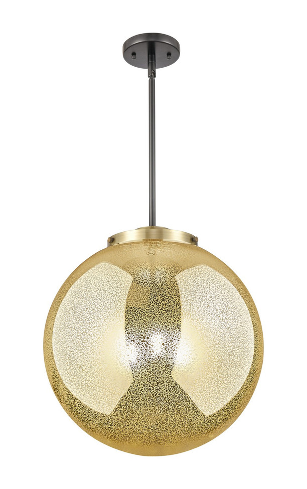 Innovations - 221-3S-BAB-G208-16 - Three Light Pendant - Essex - Black Antique Brass