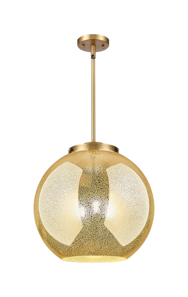 Innovations - 221-3S-BB-G128-16 - Three Light Pendant - Essex - Brushed Brass