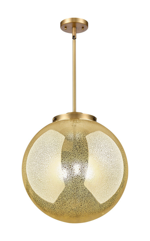 Innovations - 221-3S-BB-G208-16 - Three Light Pendant - Essex - Brushed Brass