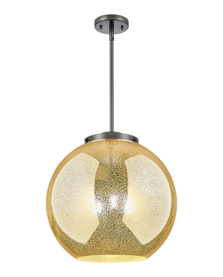 Innovations - 221-3S-BK-G128-16 - Three Light Pendant - Essex - Matte Black