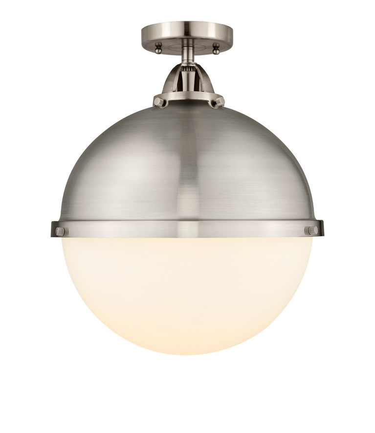 Innovations - 288-1C-SN-HFS-121-SN-LED - LED Semi-Flush Mount - Nouveau 2 - Brushed Satin Nickel