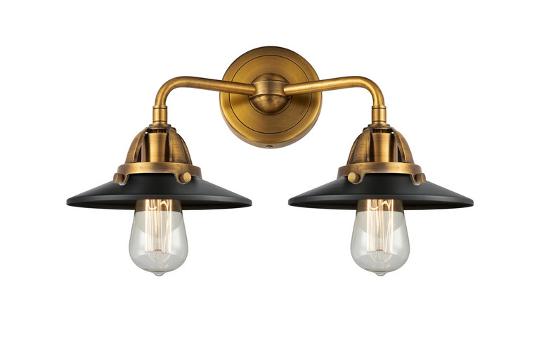 Innovations - 288-2W-BB-M6-BK-LED - LED Bath Vanity - Nouveau 2 - Brushed Brass