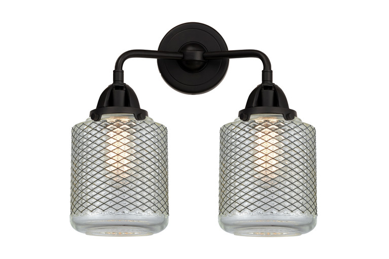 Innovations - 288-2W-BK-G262 - Two Light Bath Vanity - Nouveau 2 - Matte Black