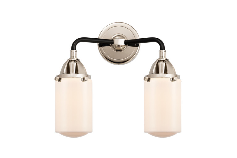 Innovations - 288-2W-BPN-G311 - Two Light Bath Vanity - Nouveau 2 - Black Polished Nickel