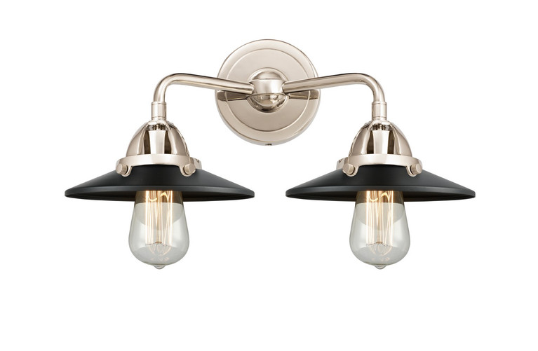 Innovations - 288-2W-PN-M6-BK-LED - LED Bath Vanity - Nouveau 2 - Polished Nickel