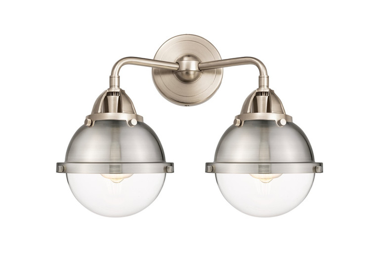 Innovations - 288-2W-SN-HFS-62-SN - Two Light Bath Vanity - Nouveau 2 - Brushed Satin Nickel