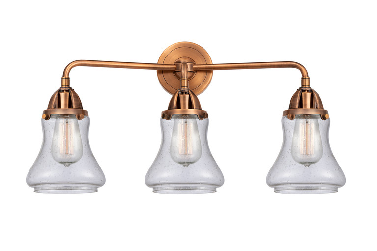 Innovations - 288-3W-AC-G194 - Three Light Bath Vanity - Nouveau 2 - Antique Copper
