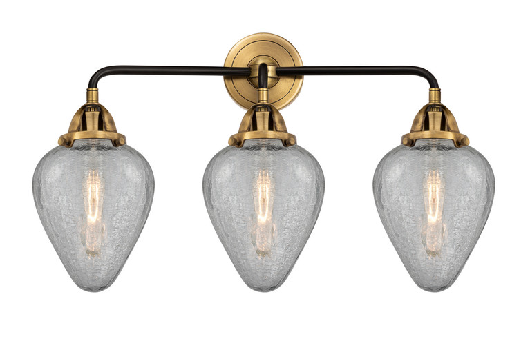 Innovations - 288-3W-BAB-G165 - Three Light Bath Vanity - Nouveau 2 - Black Antique Brass
