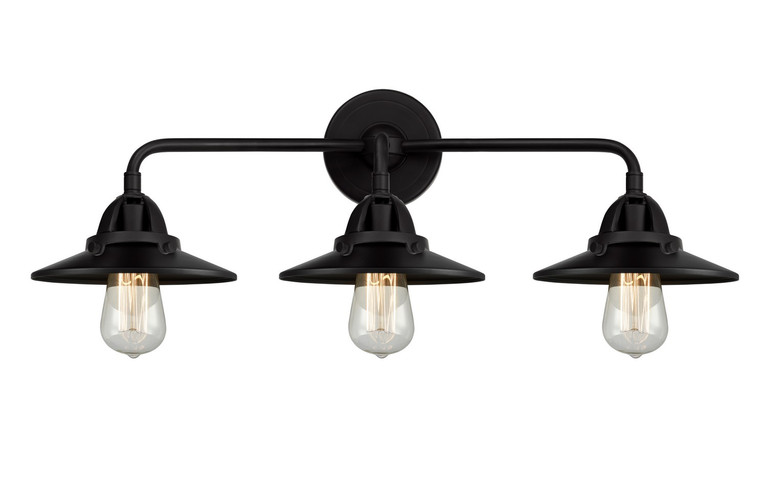 Innovations - 288-3W-BK-M6-BK-LED - LED Bath Vanity - Nouveau 2 - Matte Black