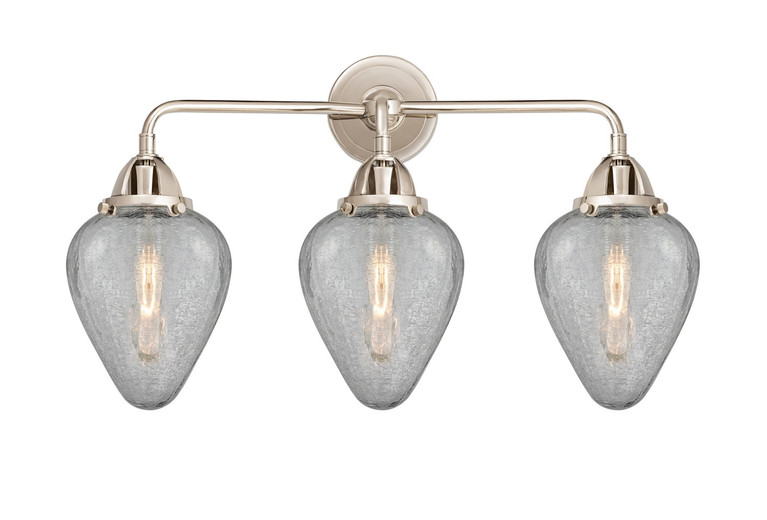 Innovations - 288-3W-PN-G165 - Three Light Bath Vanity - Nouveau 2 - Polished Nickel