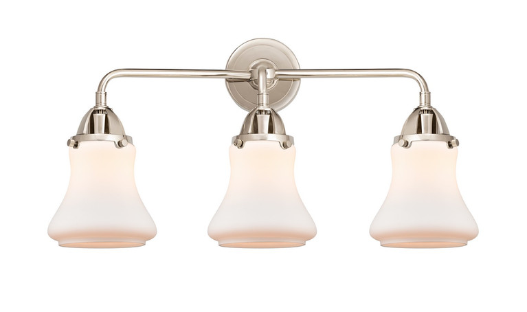 Innovations - 288-3W-PN-G191 - Three Light Bath Vanity - Nouveau 2 - Polished Nickel