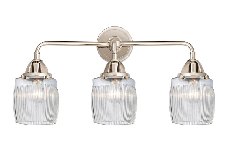 Innovations - 288-3W-PN-G302 - Three Light Bath Vanity - Nouveau 2 - Polished Nickel