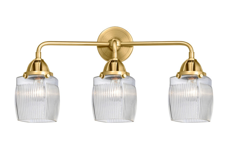Innovations - 288-3W-SG-G302-LED - LED Bath Vanity - Nouveau 2 - Satin Gold