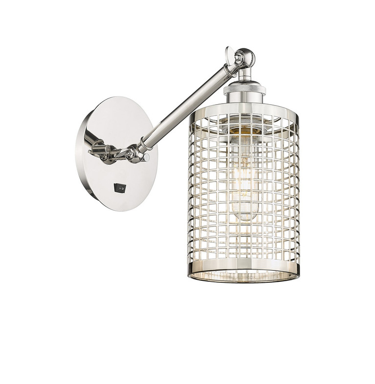Innovations - 317-1W-PN-M18-PN - LED Wall Sconce - Downtown Urban - Polished Nickel
