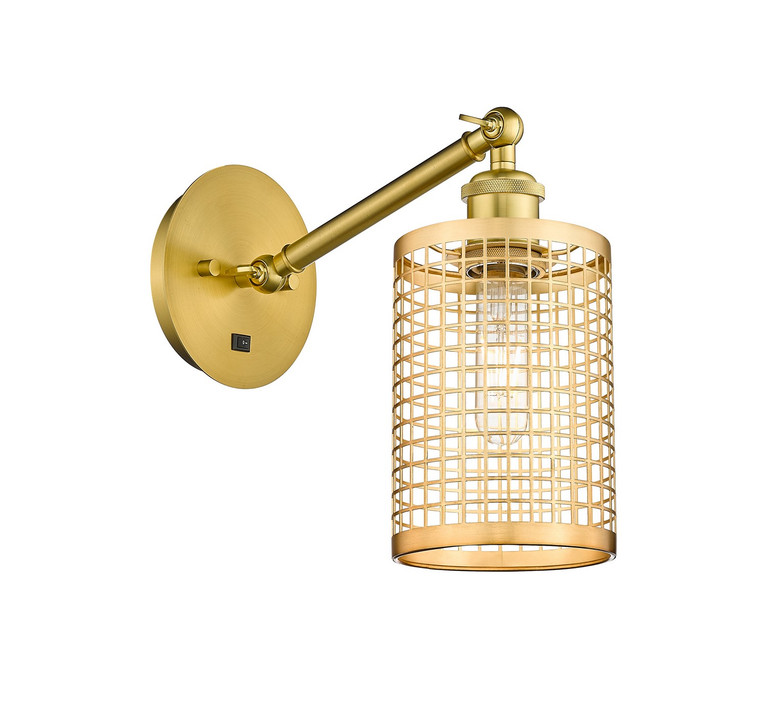 Innovations - 317-1W-SG-M18-SG - LED Wall Sconce - Downtown Urban - Satin Gold