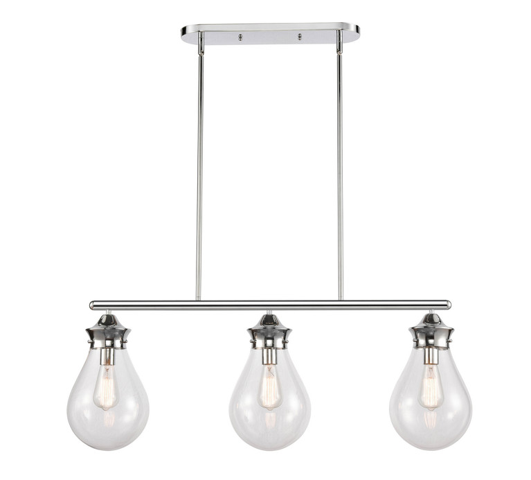 Innovations - 414-3I-PC-8CL - Three Light Island Pendant - Polished Chrome