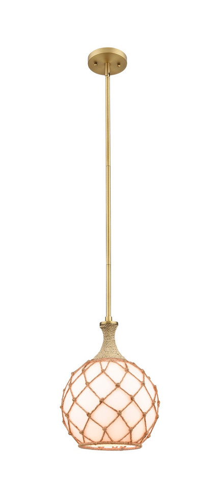 Innovations - 415-1SR-BB-G121-10RB - One Light Mini Pendant - Ballston - Brushed Brass
