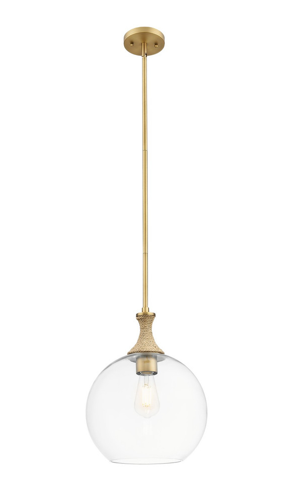 Innovations - 415-1SR-BB-G122-12 - One Light Mini Pendant - Ballston - Brushed Brass