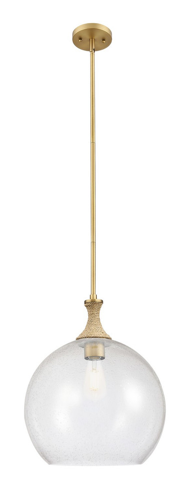 Innovations - 415-1SR-BB-G124-14 - One Light Pendant - Ballston - Brushed Brass