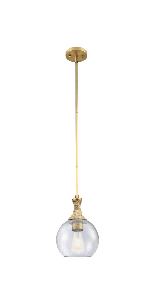 Innovations - 415-1SR-BB-G124-8 - One Light Mini Pendant - Ballston - Brushed Brass