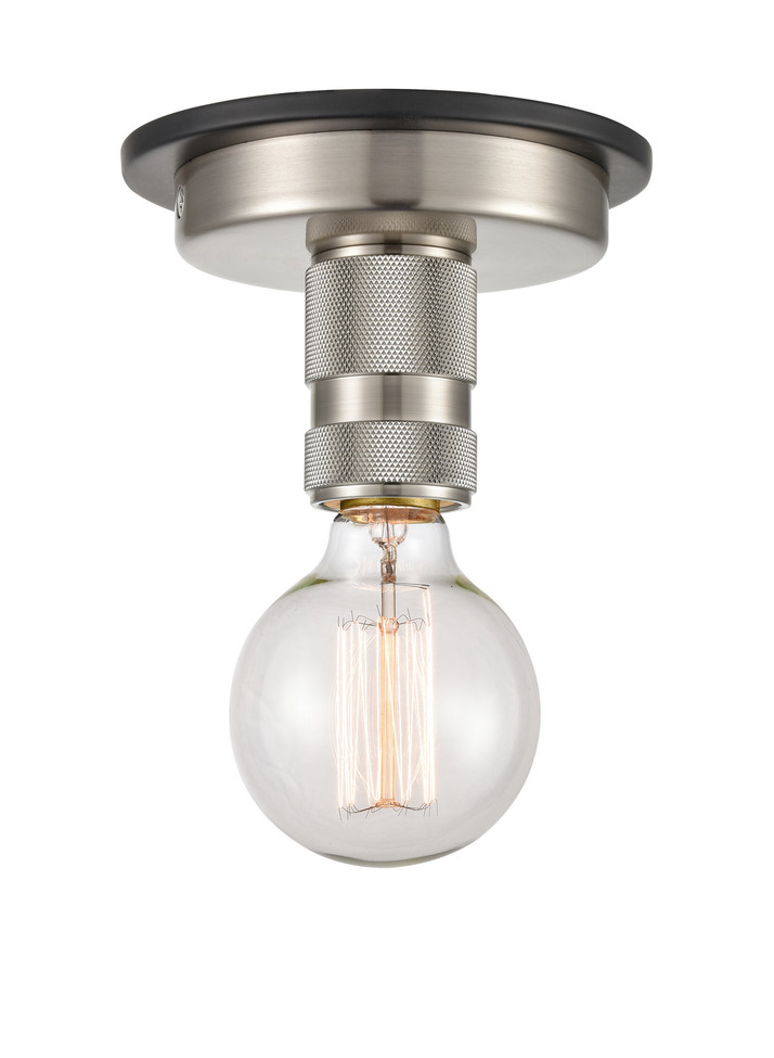 Innovations - 431-1F-BSN - One Light Flush Mount - Restoration - Brushed Satin Nickel
