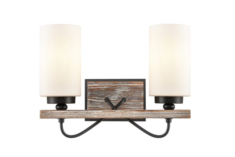 Innovations - 442-2W-BK-W - Two Light Bath Vanity - Matte Black